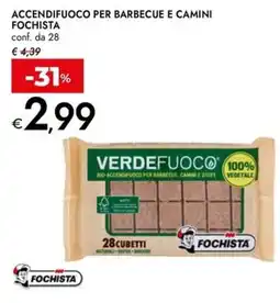 Bennet Accendifuoco per barbecue e camini Fochista offerta