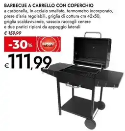Bennet BARBECUE A CARRELLO CON COPERCHIO offerta