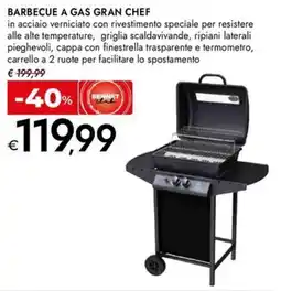 Bennet BARBECUE A GAS GRAN CHEF offerta
