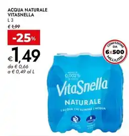 Bennet Acqua Naturale Vitasnella offerta