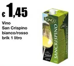 Sì con te Supermercati Vino San Crispino offerta