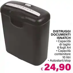 Il Gigante DISTRUGGI DOCUMENTI ISNATCH offerta