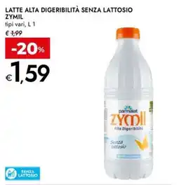 Bennet Latte alta digeribilità senza lattosio Zymil offerta