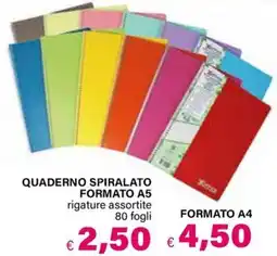 Il Gigante QUADERNO SPIRALATO offerta