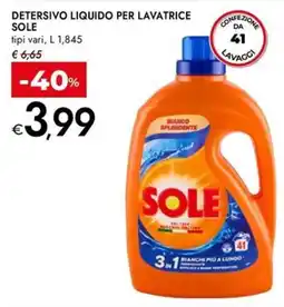 Bennet Detersivo liquido per lavatrice SOLE offerta