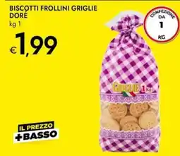 Bennet BISCOTTI FROLLINI GRIGLIE DORÉ offerta