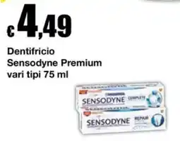 Sì con te Supermercati Dentifricio Sensodyne Premium offerta