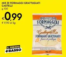 Bennet Mix di formaggi grattugiati Castelli offerta