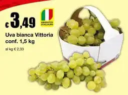Sì con te Supermercati Uva bianca Vittoria offerta