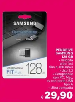 Il Gigante Pendrive Samsung 128 GB offerta