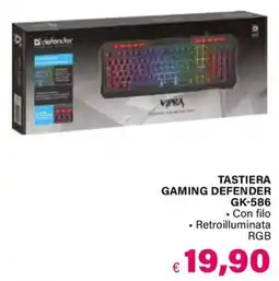 Il Gigante TASTIERA GAMING DEFENDER offerta