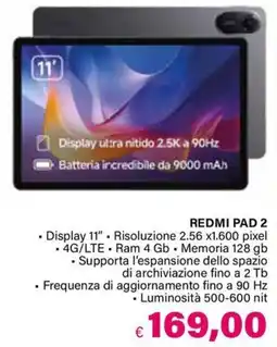 Il Gigante REDMI PAD 2 offerta