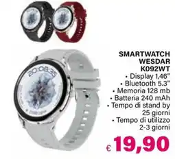 Il Gigante SMARTWATCH WESDAR K092WT offerta