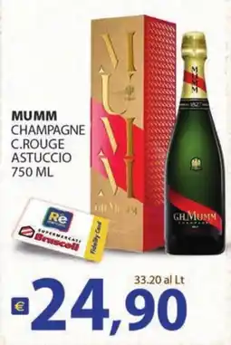 Supermercati Bruscoli MUMM CHAMPAGNE C.ROUGE ASTUCCIO offerta