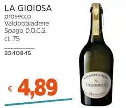 Stop&Shop LA GIOIOSA prosecco Valdobbiadene Spago D.O.C.G. offerta
