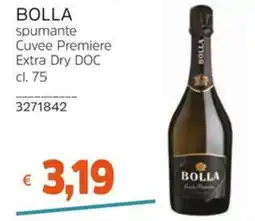 Stop&Shop BOLLA spumante Cuvee Premiere Extra Dry DOC offerta