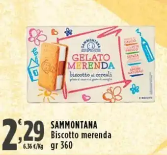 Rossotono Carrefour Sammontana Biscotto merenda offerta