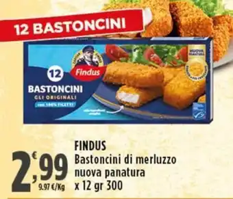 Rossotono Carrefour Findus Bastoncini di merluzzo offerta