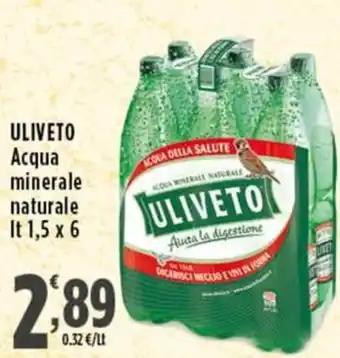 Acqua minerale naturale ULIVETO