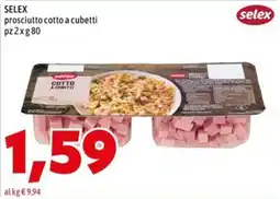 MEGA SELEX prosciutto cotto a cubetti offerta