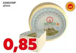 MEGA ASIAGO DOP offerta