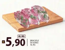 Supermercati Bruscoli Braciole di suino offerta
