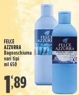 Rossotono Carrefour FELCE AZZURRA Bagnoschiuma offerta