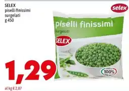 MEGA SELEX piselli finissimi surgelati offerta