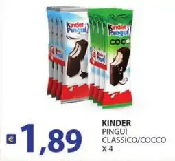 Supermercati Bruscoli Kinder Pinguì offerta