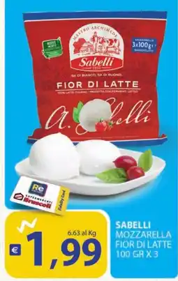Supermercati Bruscoli Sabelli Mozzarella Fior di Latte offerta