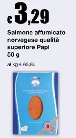 Sì con te Superstore Salmone affumicato norvegese qualità superiore Papi offerta