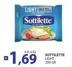 Supermercati Bruscoli Sottilette Light offerta