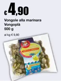 Sì con te Superstore Vongole alla marinara Vongopla offerta