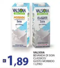 Supermercati Bruscoli VALSOIA BEVANDA DI SOIA GUSTO MORBIDO offerta