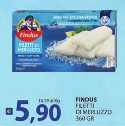 Supermercati Bruscoli Findus Filetti di Merluzzo offerta