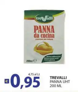 Supermercati Bruscoli TRE Valli Panna UHT offerta