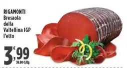 Rossotono Carrefour RIGAMONTI Bresaola della Valtellina IGP offerta