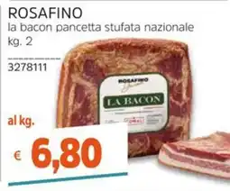 Stop&Shop ROSAFINO la bacon pancetta stufata nazionale offerta
