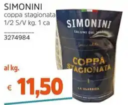 Stop&Shop SIMONINI coppa stagionata offerta