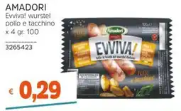 Stop&Shop AMADORI Evviva! wurstel pollo e tacchino offerta