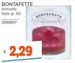Stop&Shop BONTÀFETTE bresaola offerta