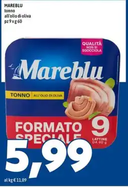 MEGA Mareblu tonno all'olio di oliva offerta