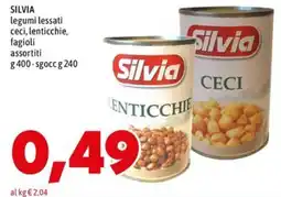 MEGA Silvia legumi lessati ceci, lenticchie, fagioli assortiti offerta