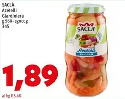MEGA SACLÀ Acetelli Giardiniera offerta
