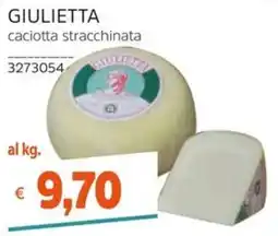 Stop&Shop GIULIETTA caciotta stracchinata offerta