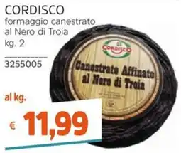 Stop&Shop CORDISCO formaggio canestrato al Nero di Troia offerta