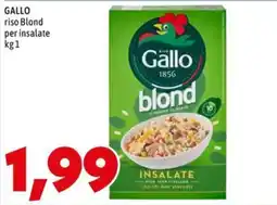 MEGA Gallo riso Blond offerta