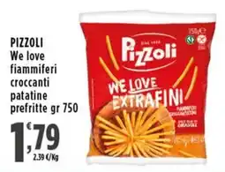 Rossotono Carrefour Pizzoli We love fiammiferi croccanti patatine prefritte offerta
