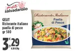 Rossotono Carrefour GELIT Ristorante italiano paella di pesce offerta