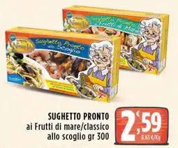 Rossotono Carrefour Sughetto Pronto ai Frutti di mare/classico allo scoglio offerta
